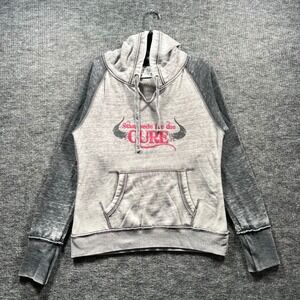 Zen by J. America Stampede for the CURE Burnout Raglan Hoodie Grey Medium